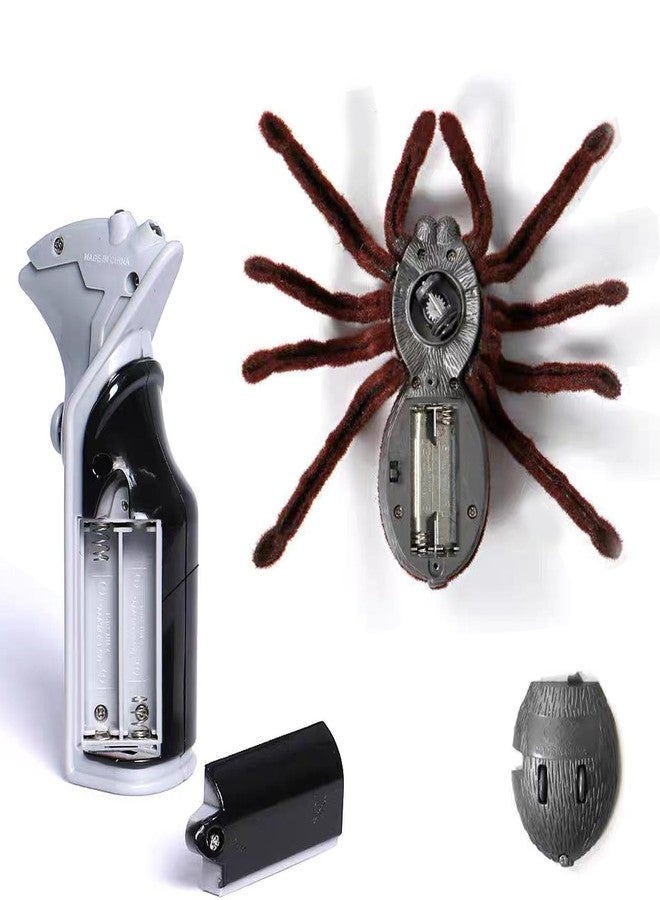 Ouhgnoh New Remote Control Scary Creepy Simulation Realistic Spider 2 Channel Infrared RC Model Toy Prank Kid Gift - Image 5